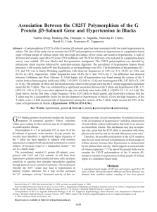 b Association Between the C825T Polymorphism of the G Protein