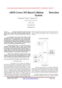 ARM Cortex M3 Based Collision      ... System  International Journal of Engineering Trends and Technology (IJETT) - Volume4Issue5-...