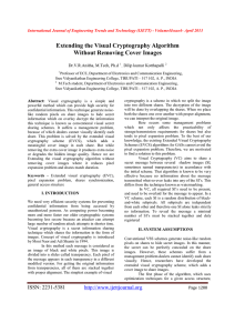Extending the Visual Cryptography Algorithm Without Removing Cover Images