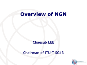 Overview of NGN Chaesub LEE  Chairman of ITU-T SG13