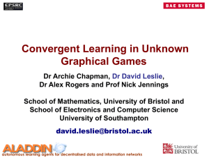 Convergent Learning in Unknown Graphical Games