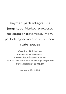 Feyman path integral via jump-type Markov processes for singular potentials, many