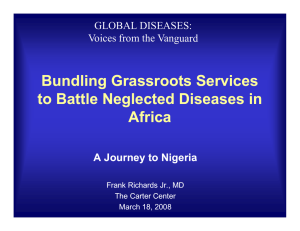 Bundling Grassroots Services to Battle Neglected Diseases in