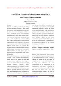 An efficient chaos-based chaotic maps using block encryption ciphers method