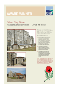 AWARD WINNER Binham Priory, Binham. Entrant - Mr D Frost