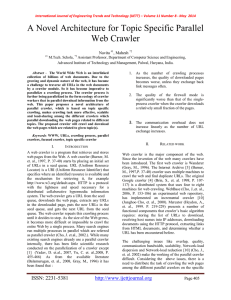 A Novel Architecture for Topic Specific Parallel Web Crawler Navita , Mahesh