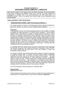 OFFICERS’ REPORTS TO DEVELOPMENT CONTROL COMMITTEE – 11 MARCH 2010