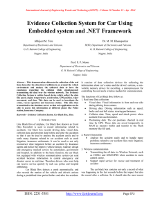 Evidence Collection System for Car Using Embedded system and .NET Framework