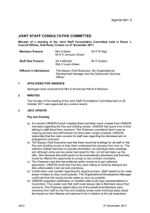 JOINT STAFF CONSULTATIVE COMMITTEE Agenda Item  6