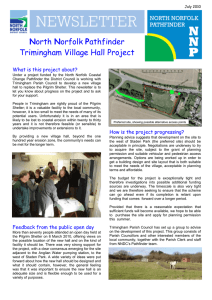 North Norfolk Pathfinder Trimingham Village Hall Project  What is this project about?
