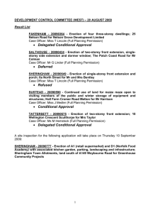 DEVELOPMENT CONTROL COMMITTEE (WEST) – 20 AUGUST 2009  Result List