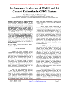 Performance Evaluation of MMSE and LS Channel Estimation in OFDM System