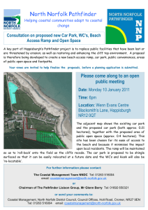 North Norfolk Pathfinder Consultation on proposed new Car Park, WC’s, Beach