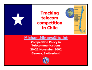 Tracking telecom competition in Chile