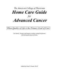 Home Care Guide Advanced Cancer for