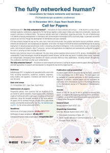 The fully networked human? Call for Papers ITU Kaleidoscope academic conference