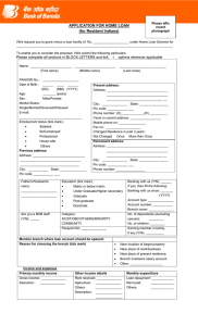 APPLICATION FOR HOME LOAN (for Resident Indians)