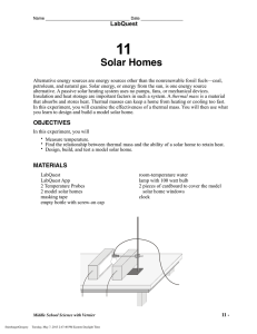 11 Solar Homes LabQuest