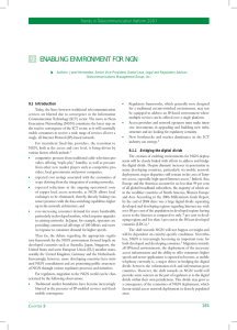 9 ENABLING ENVIRONMENT FOR NGN Trends in Telecommunication Reform 2007