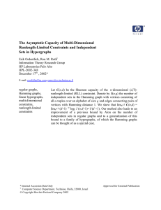 The Asymptotic Capacity of Multi-Dimensional Runlength-Limited Constraints and Independent Sets in Hypergraphs