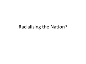 Racialising the Nation?