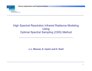 High Spectral Resolution Infrared Radiance Modeling Using Optimal Spectral Sampling (OSS) Method