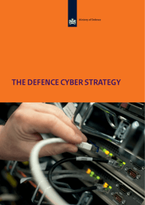 THE DEFENCE CYBER STRATEGY
