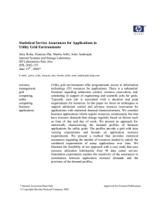 Statistical Service Assurances for Applications in Utility Grid Environments