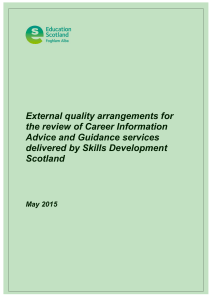 External quality arrangements for the review of Career Information