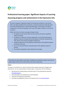 Professional learning paper: Significant Aspects of Learning