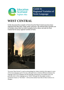 WEST CENTRAL  Guide to Regional Varieties of