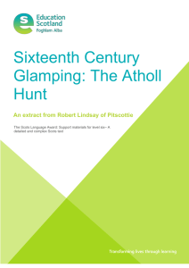 Sixteenth Century Glamping: The Atholl Hunt