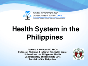 Health System in the Philippines