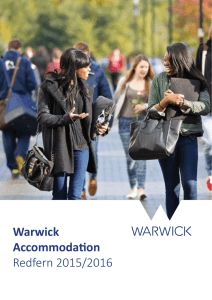 Warwick Accommodation Redfern 2015/2016