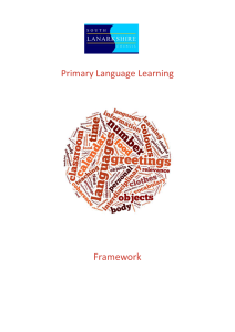 Primary Language Learning Framework