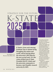 K-StAte strategy for the future