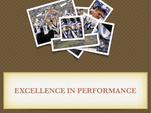 EXCELLENCE IN PERFORMANCE