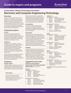 Guide to majors and programs Electronic and Computer Engineering Technology Overview