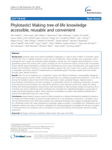 Phylotastic! Making tree-of-life knowledge accessible, reusable and convenient Open Access