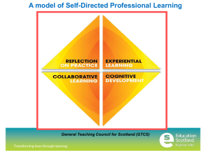 A model of Self-Directed Professional Learning Transforming lives through learning