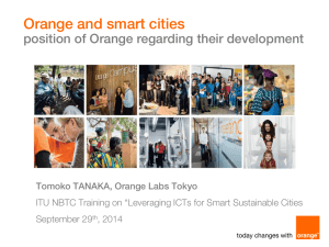 Orange and smart cities  position of Orange regarding their development