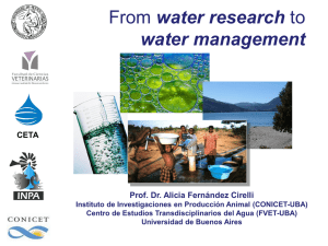 water research water management Prof. Dr. Alicia Fernández Cirelli CETA