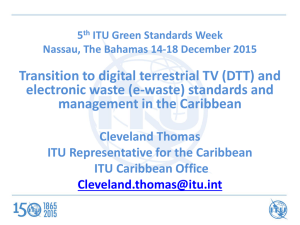 Transition to digital terrestrial TV (DTT) and management in the Caribbean