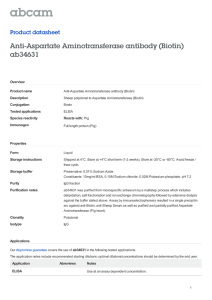 Anti-Aspartate Aminotransferase antibody (Biotin) ab34631