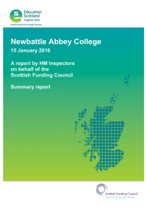 ewbattle Abbey College N 15 January 2016 A report by HM Inspectors