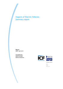 Impacts of Electric Vehicles – Summary report Report Compiled by: