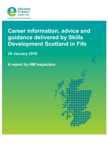 Career information, advice and guidance delivered by Skills Development Scotland in Fife