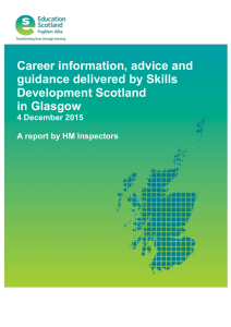 Career information, advice and guidance delivered by Skills Development Scotland in Glasgow