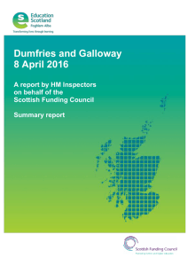 Dumfries and Galloway 8 April 2016  A report by HM Inspectors