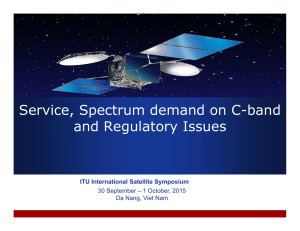 Service, Spectrum demand on C-band and Regulatory Issues LOGO Company